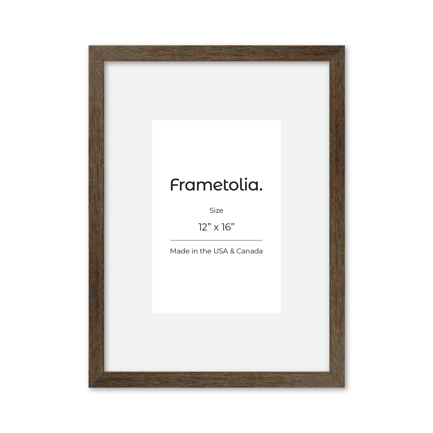 12" x 16" Soft Gray Sierra Wall Frame