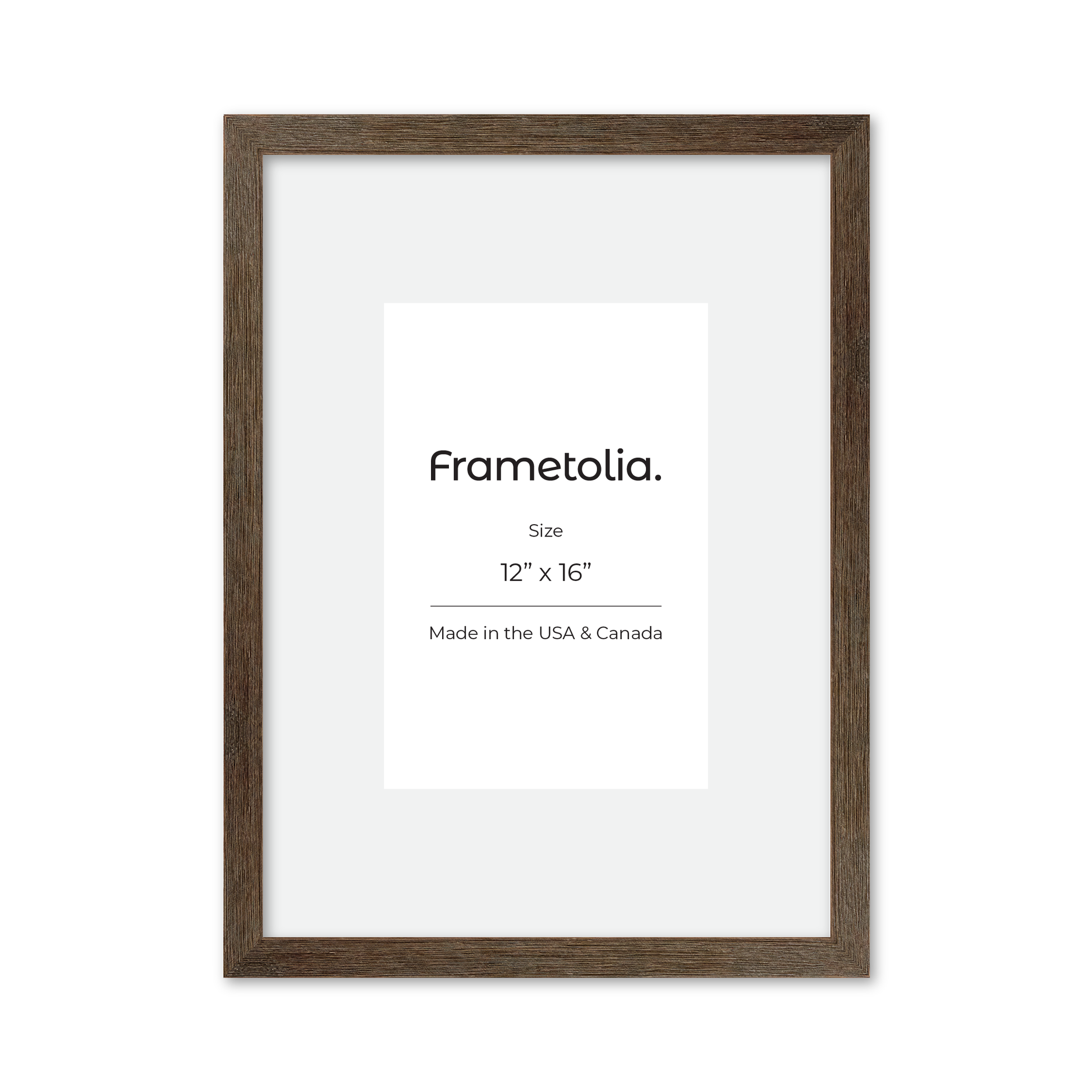 12" x 16" Soft Gray Sierra Wall Frame