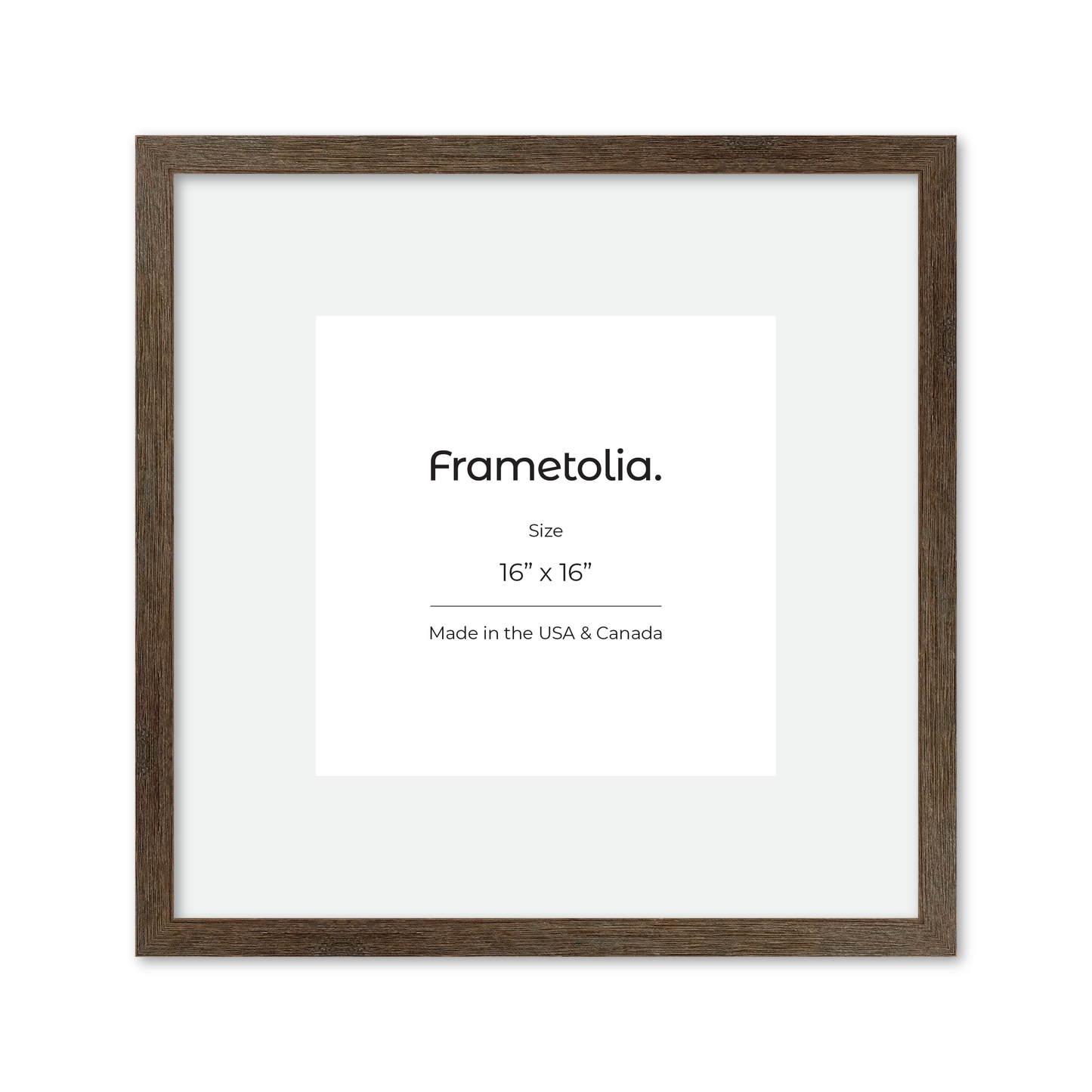 16" x 16" Soft Gray Sierra Wall Frame