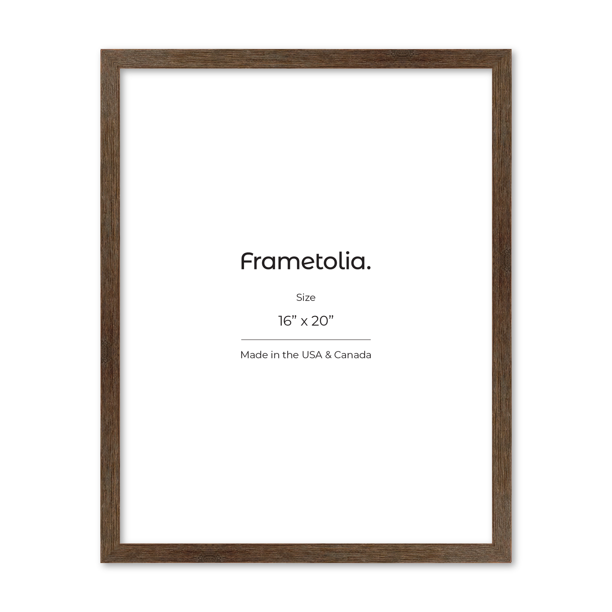 16" x 20" Soft Gray Sierra Wall Frame