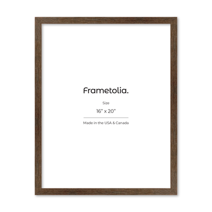 16" x 20" Soft Gray Sierra Wall Frame