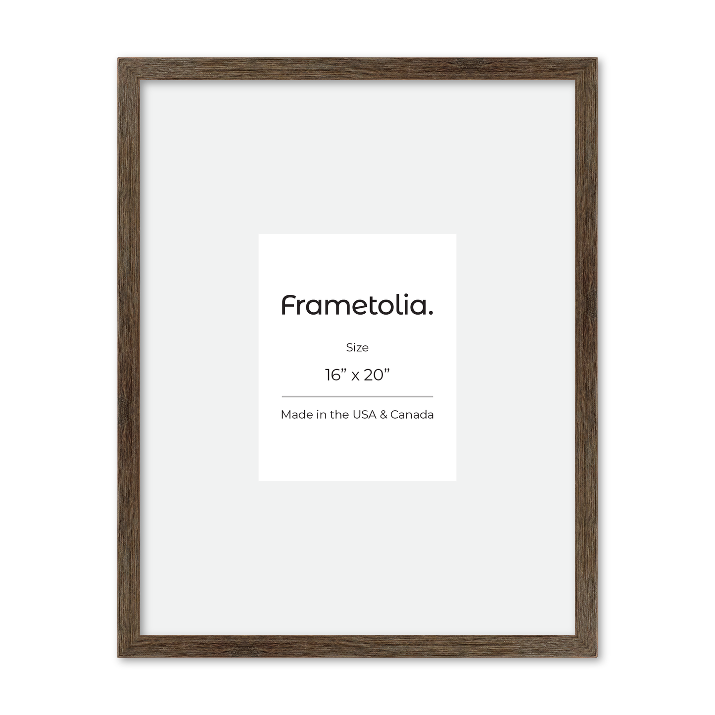 16" x 20" Soft Gray Sierra Wall Frame
