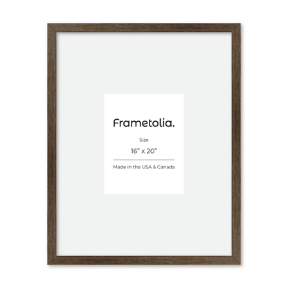 16" x 20" Soft Gray Sierra Wall Frame
