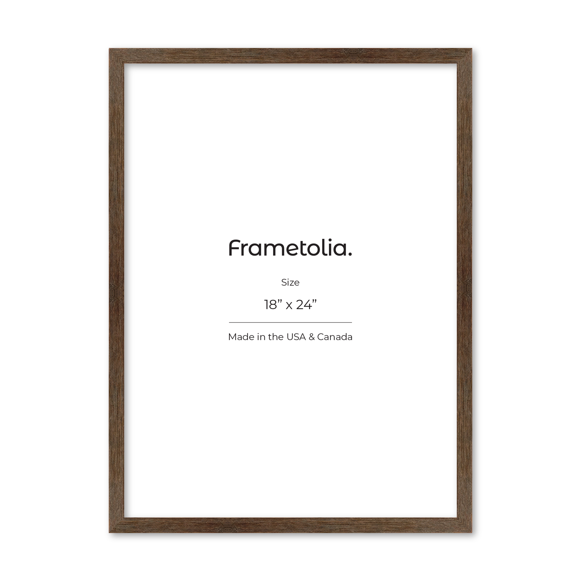 18" x 24" Soft Gray Sierra Wall Frame