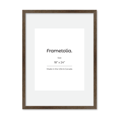 18" x 24" Soft Gray Sierra Wall Frame