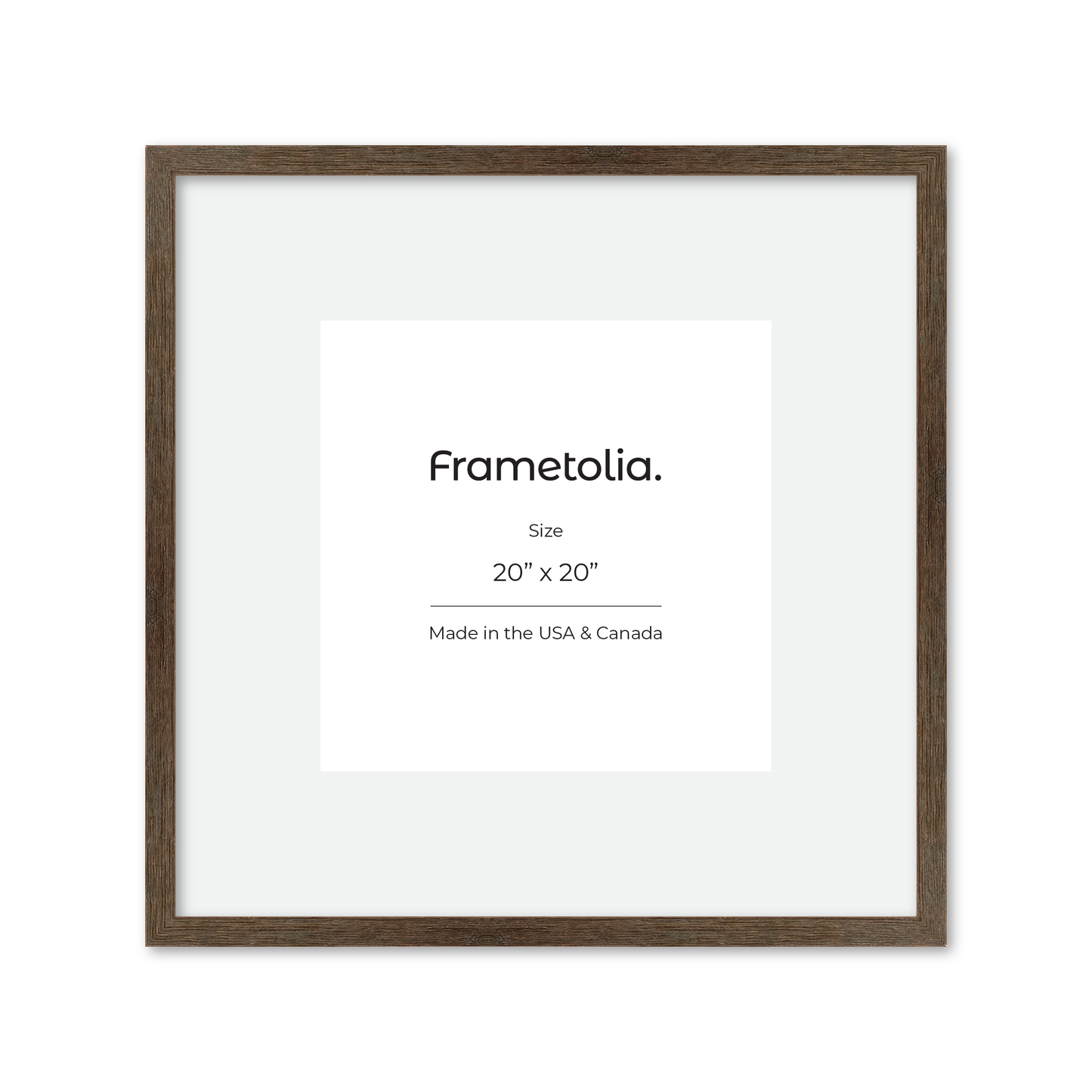 20" x 20" Soft Gray Sierra Wall Frame