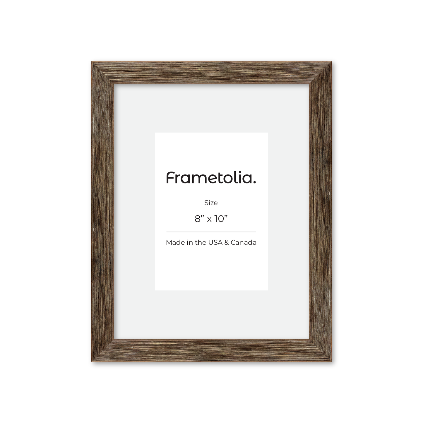 8" x 10" Soft Gray Sierra Wall Frame