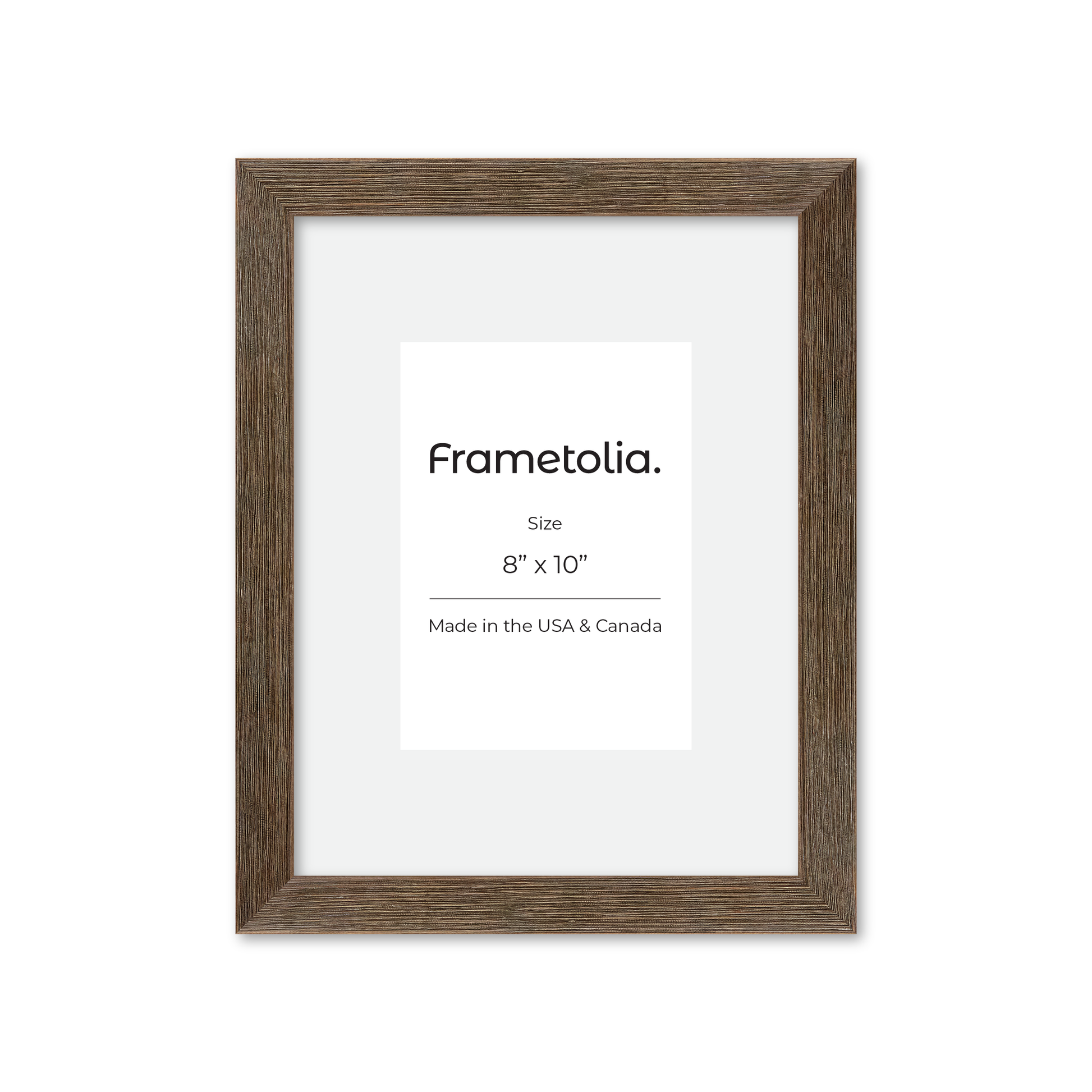 8" x 10" Soft Gray Sierra Wall Frame