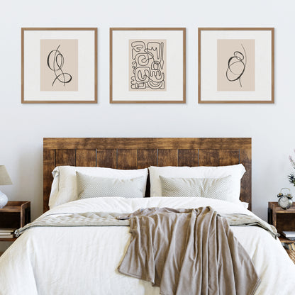 [LIFESTYLE],Natural Oak Narrow Width Wall Frame in a room