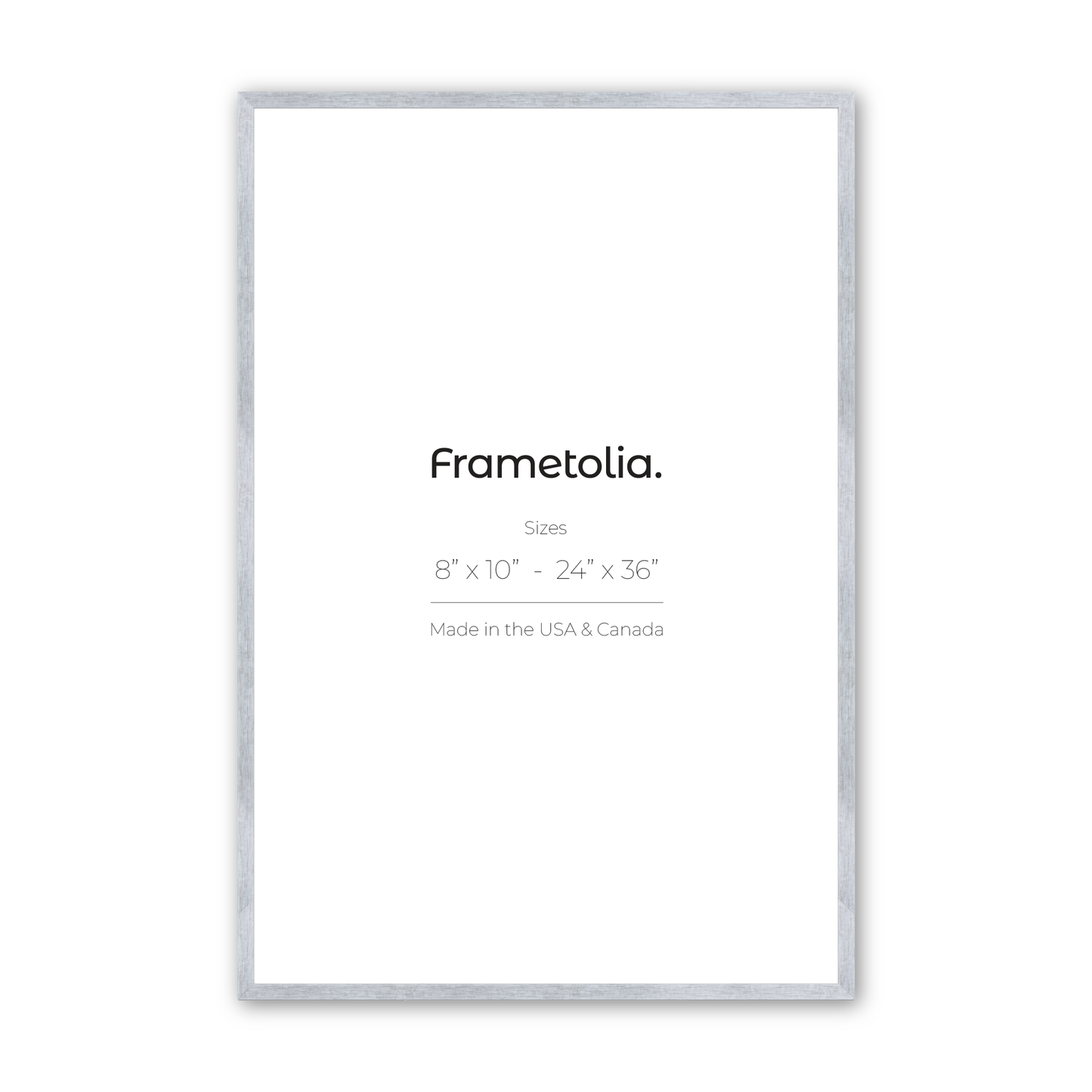 Heathered White Linden Wall Frame
