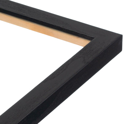 Opaque Black Narrow Width Table Top Frame