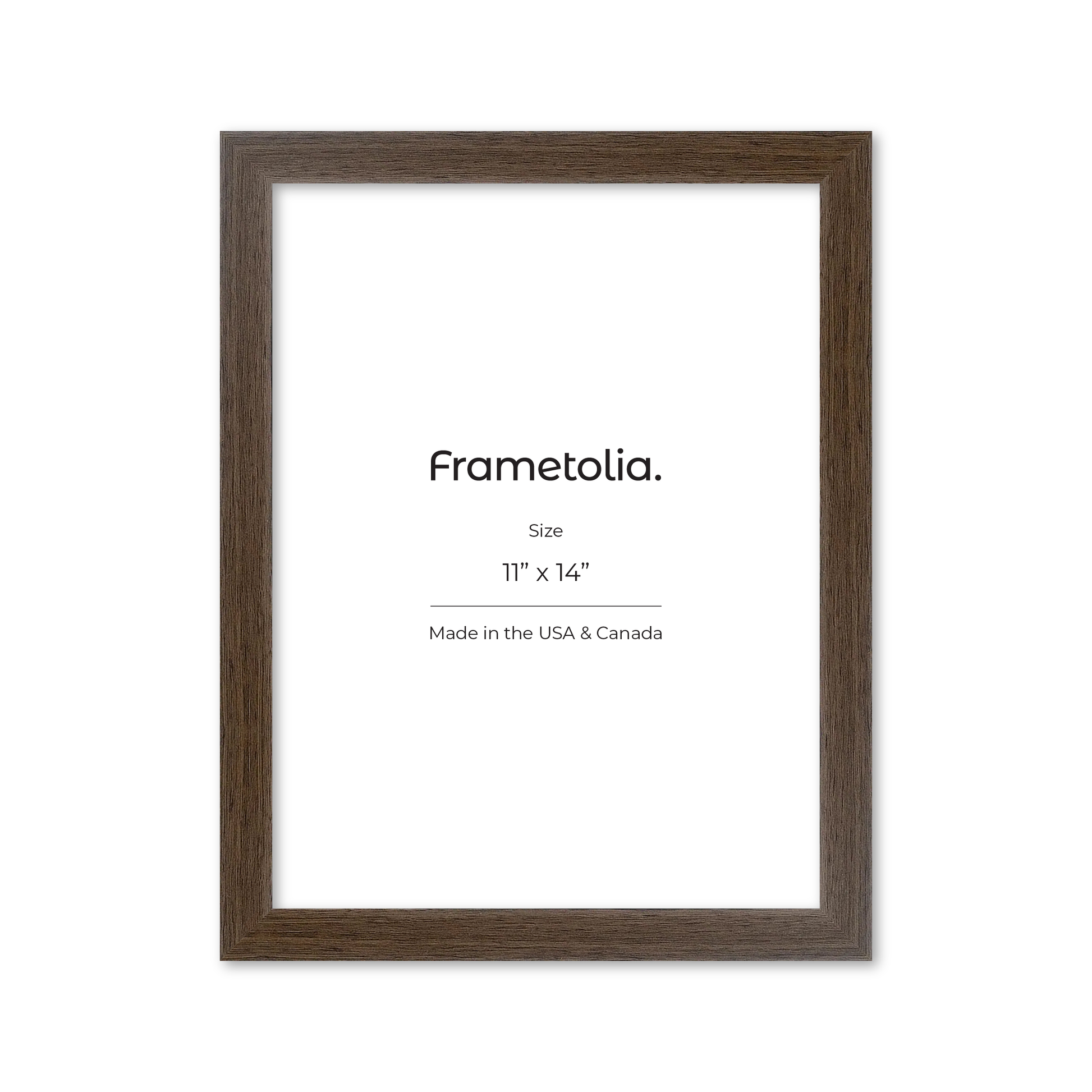 11" x 14" Light Walnut Heritage Wall Frame
