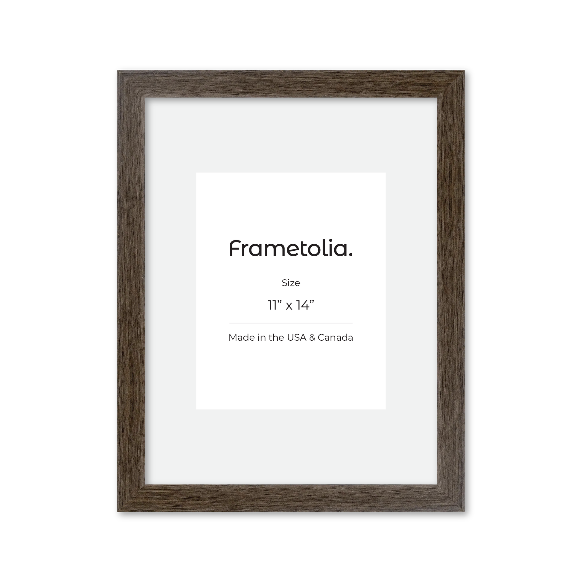 11" x 14" Light Walnut Heritage Wall Frame