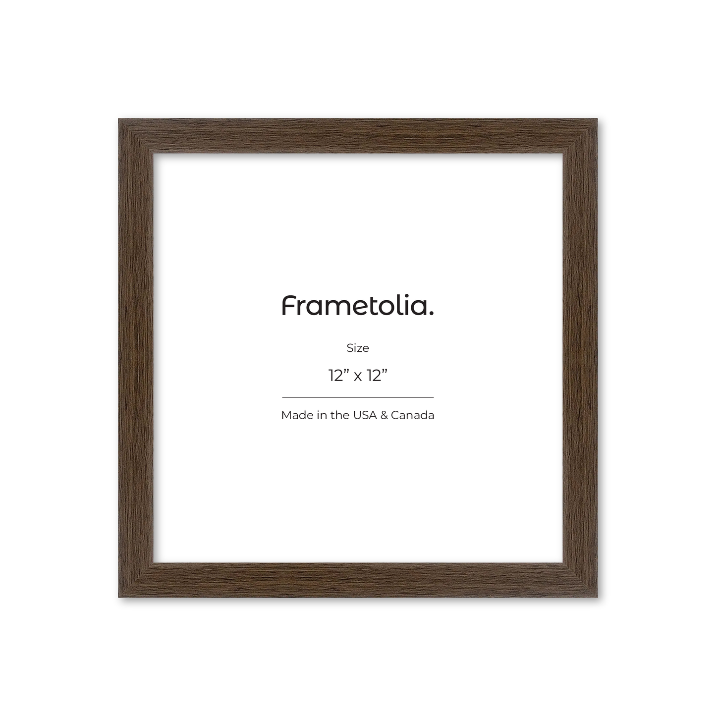 12" x 12" Light Walnut Heritage Wall Frame