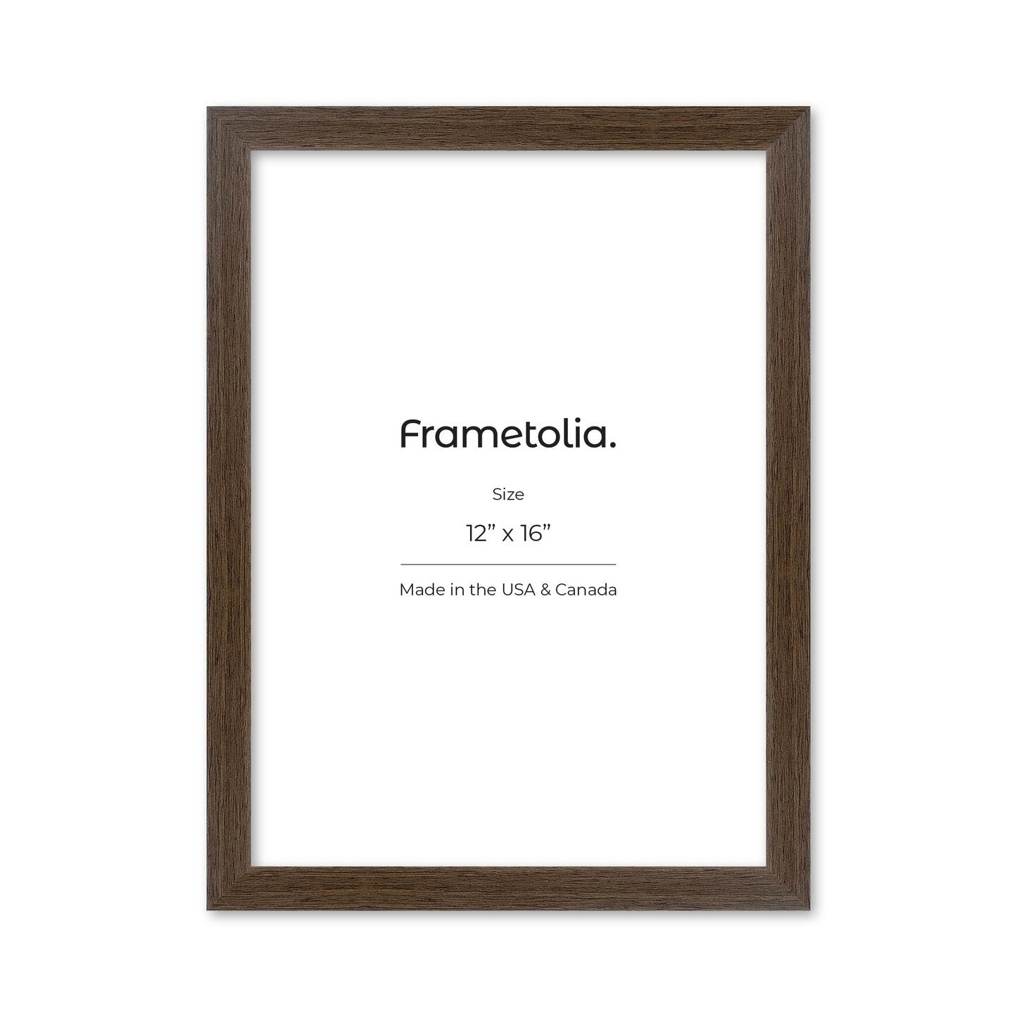12" x 16" Light Walnut Heritage Wall Frame