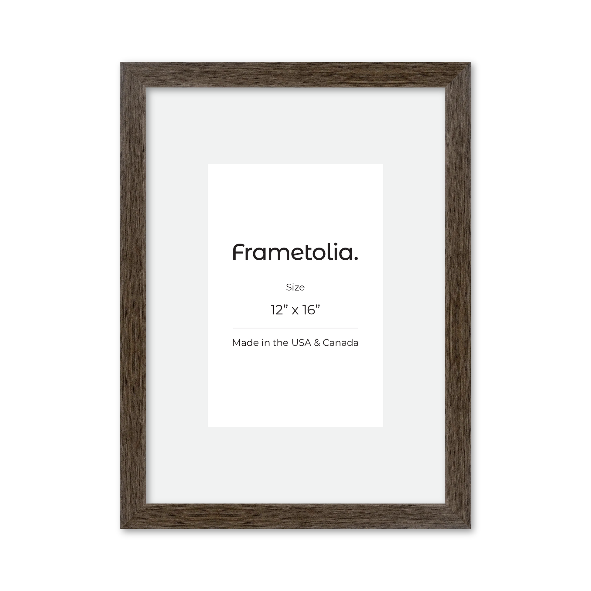 12" x 16" Light Walnut Heritage Wall Frame