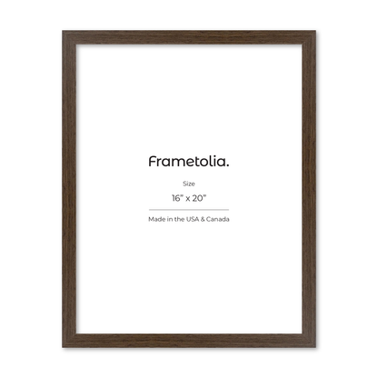 16" x 20" Light Walnut Heritage Wall Frame