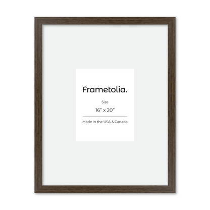 16" x 20" Light Walnut Heritage Wall Frame