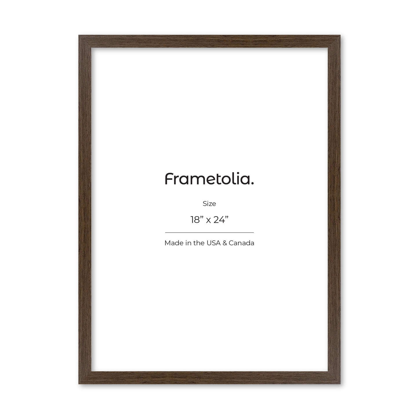 18" x 24" Light Walnut Heritage Wall Frame