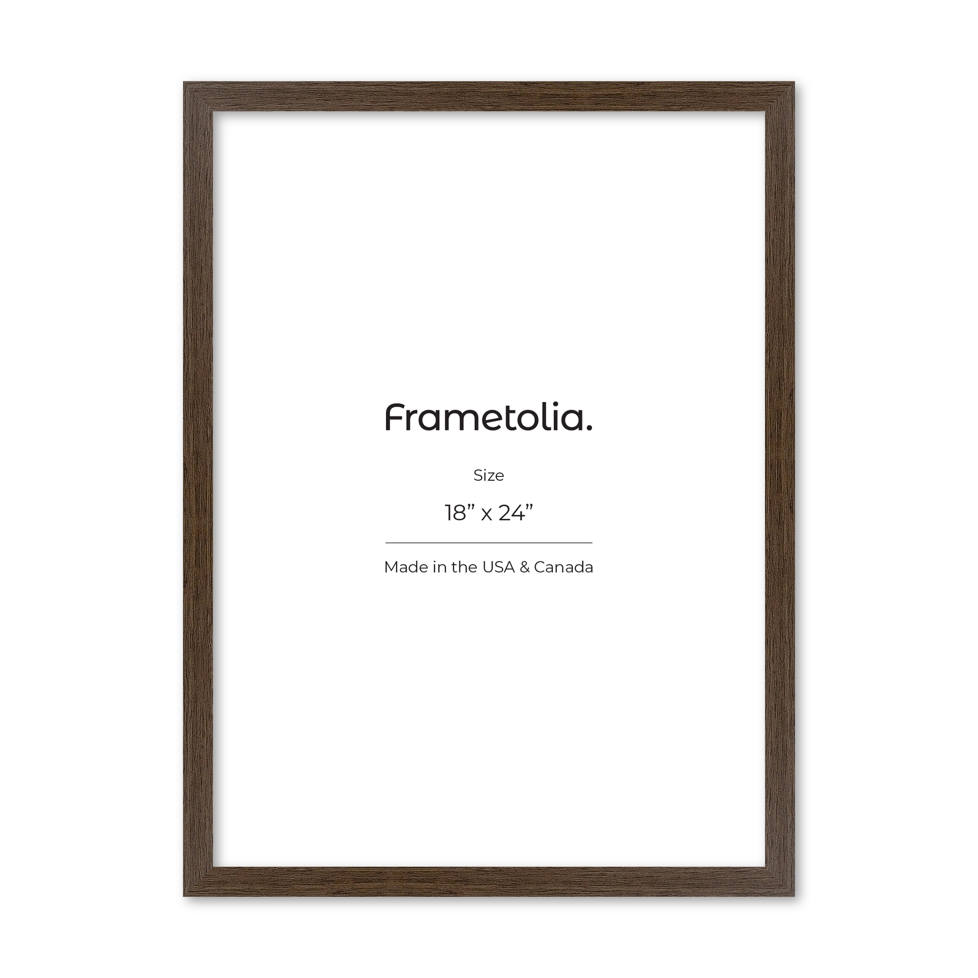 18" x 24" Light Walnut Heritage Wall Frame
