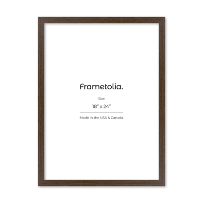 18" x 24" Light Walnut Heritage Wall Frame