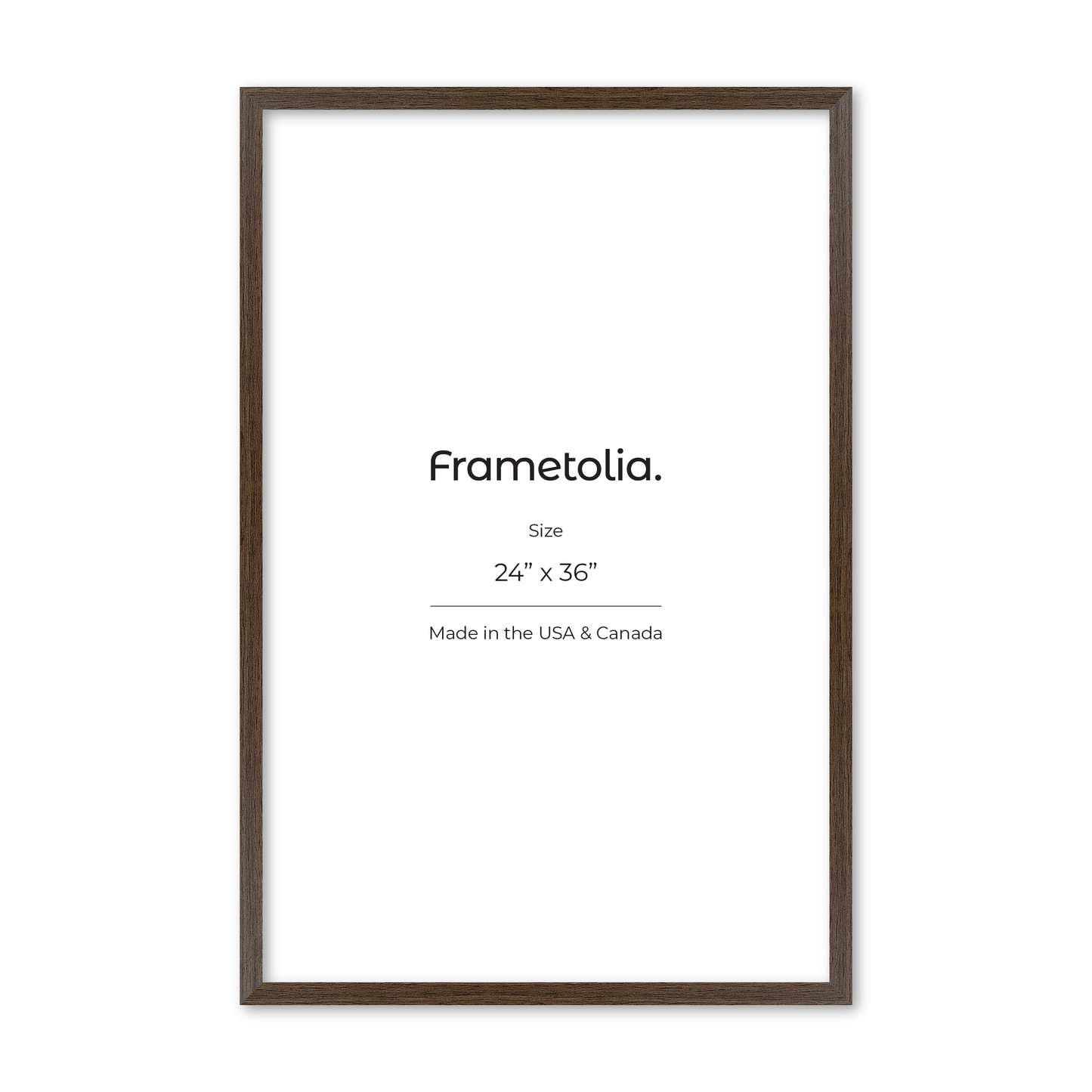 24" x 36" Light Walnut Heritage Wall Frame