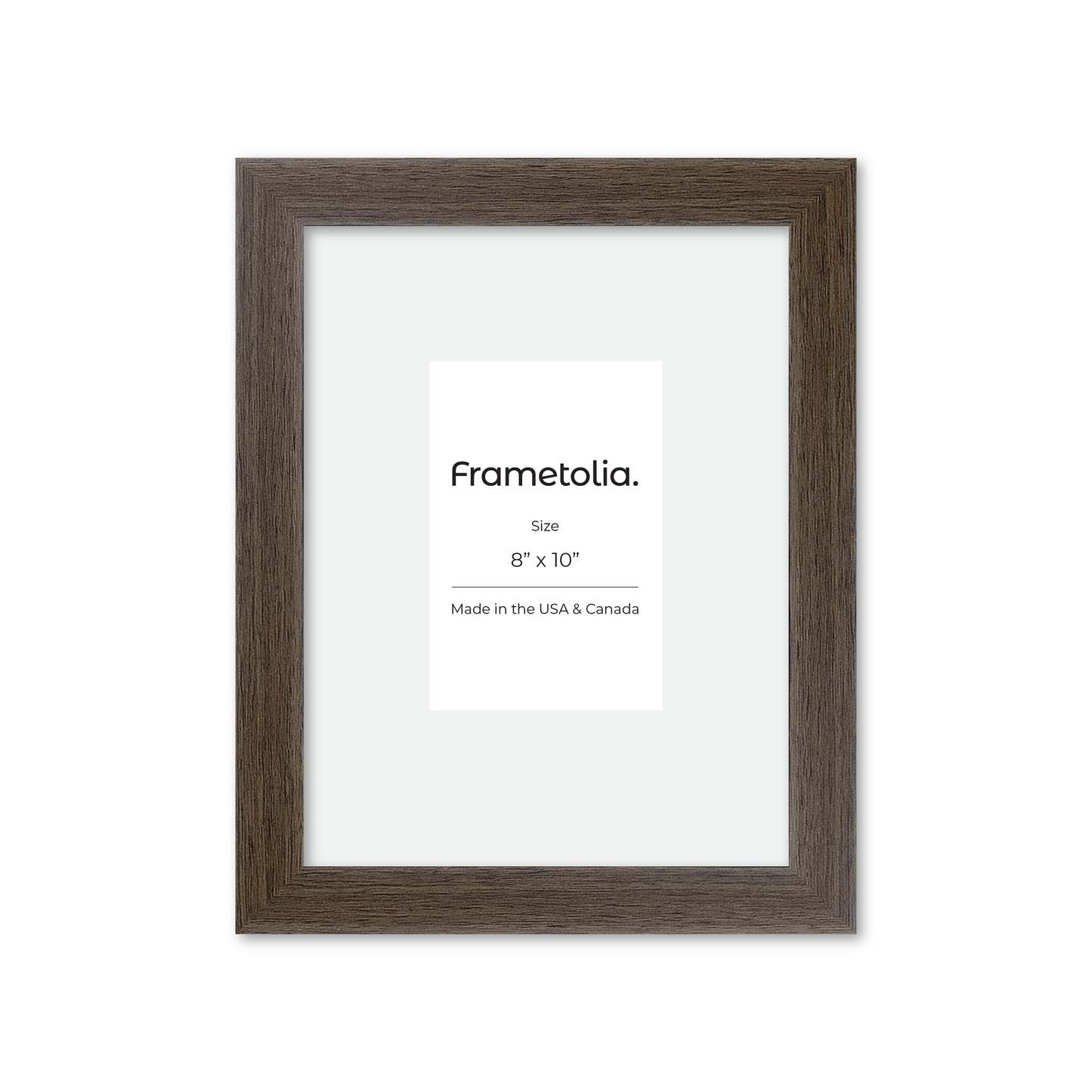 8" x 10" Light Walnut Heritage Wall Frame