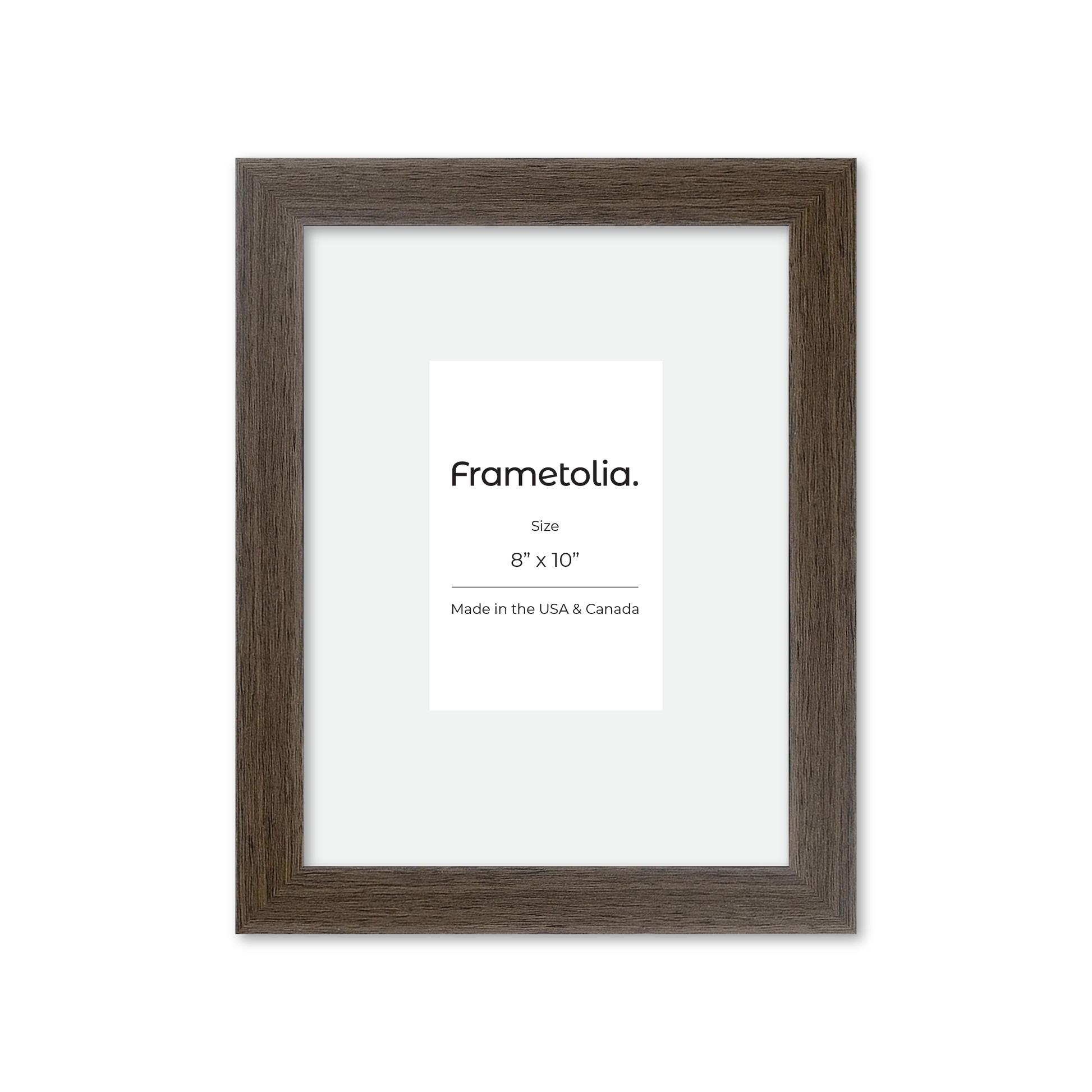 8" x 10" Light Walnut Heritage Wall Frame