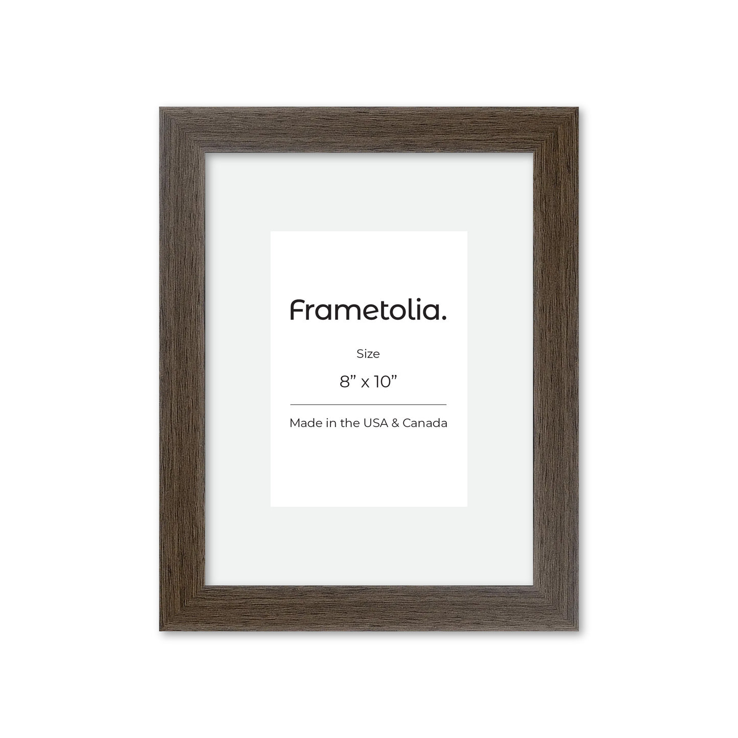 8" x 10" Light Walnut Heritage Wall Frame