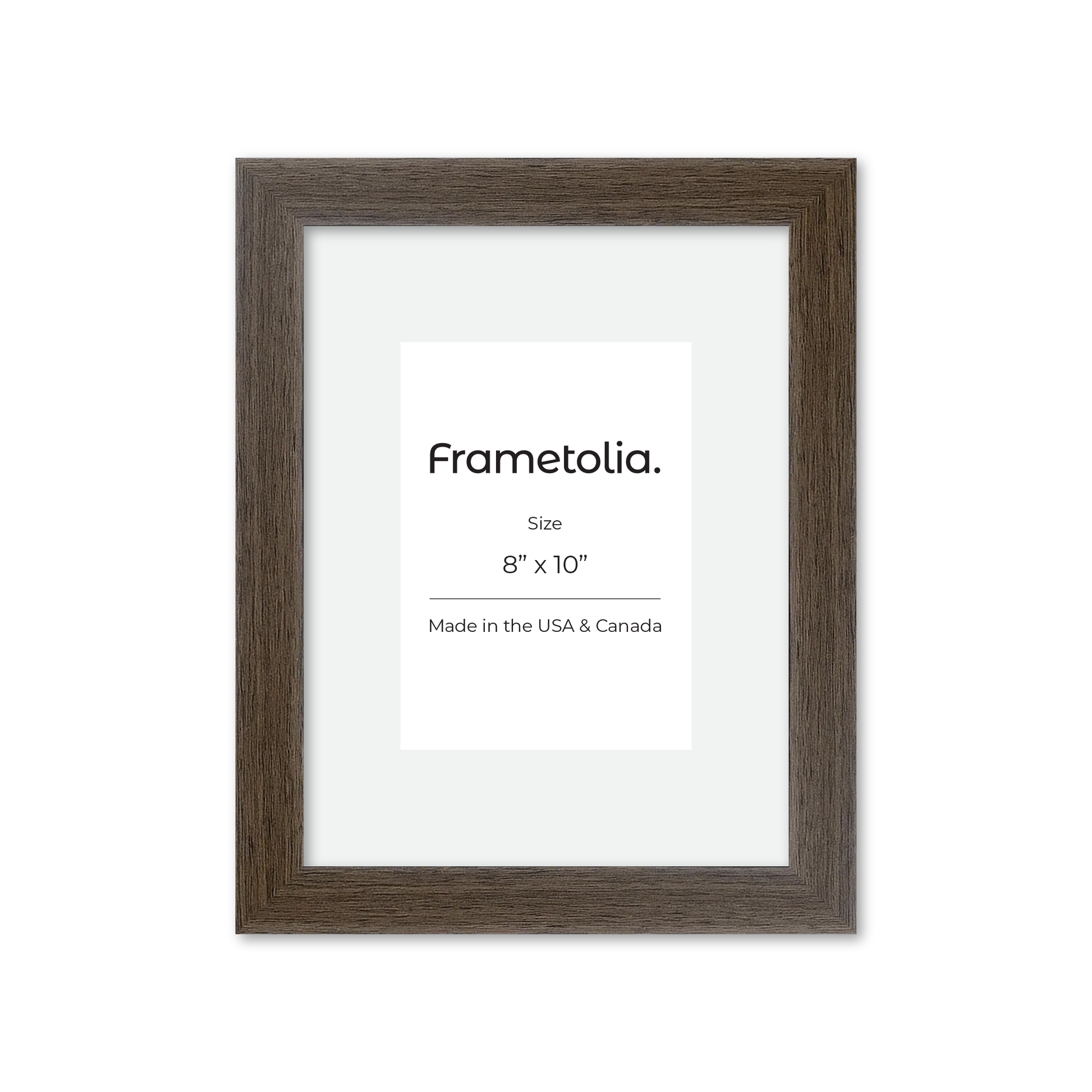 8" x 10" Light Walnut Heritage Wall Frame