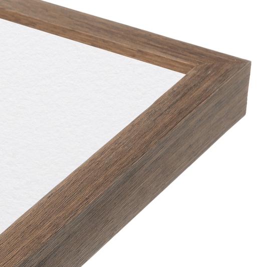 corner of the Light Walnut Heritage Wall Frame