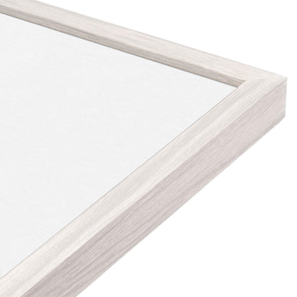 Opaque White Narrow Width Wall Frame