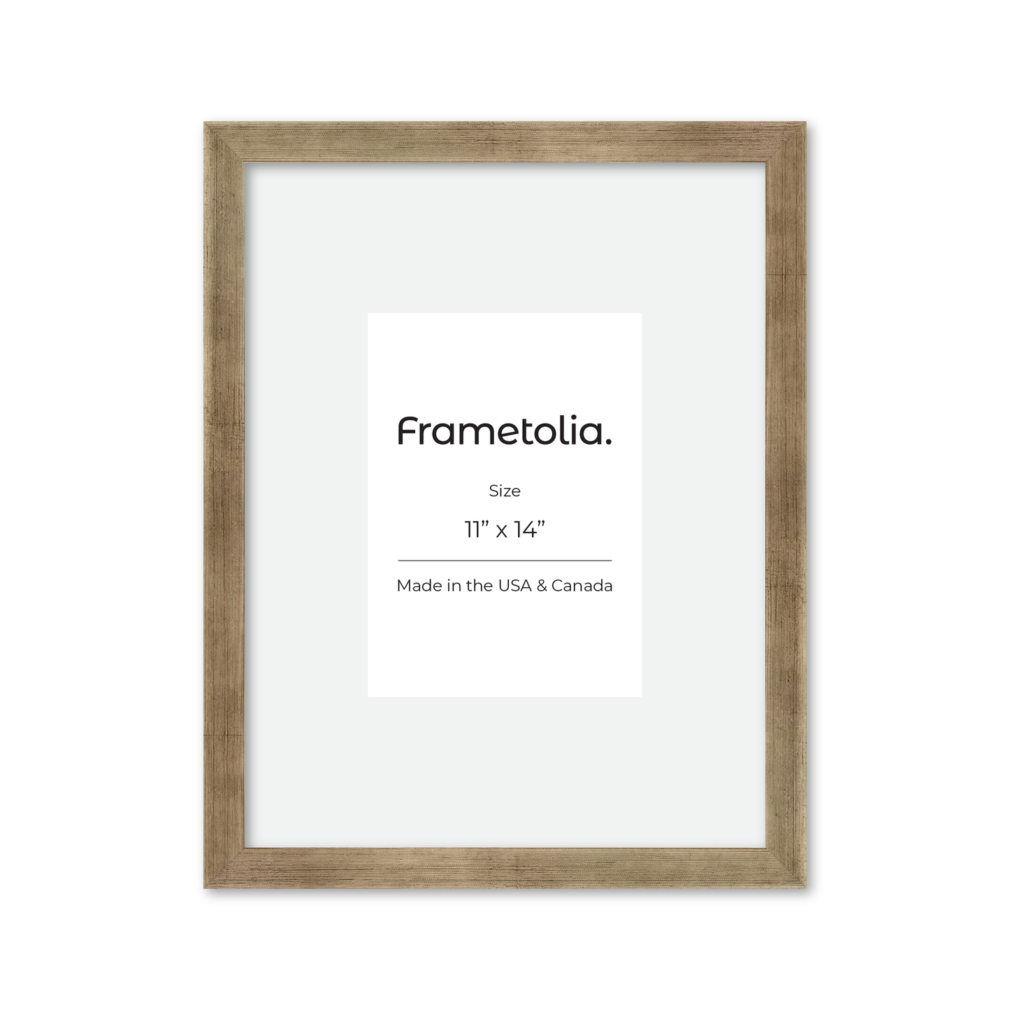 11" x 14" Pale Silver Monaco Wall Frame