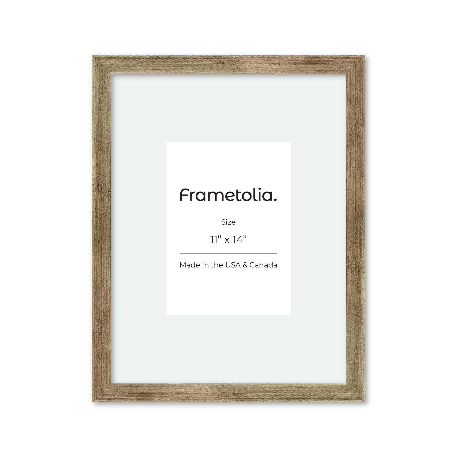 11" x 14" Pale Silver Monaco Wall Frame