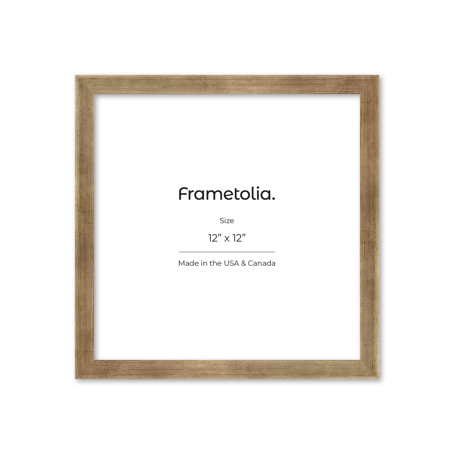 12" x 12" Pale Silver Monaco Wall Frame