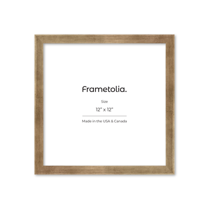 12" x 12" Pale Silver Monaco Wall Frame