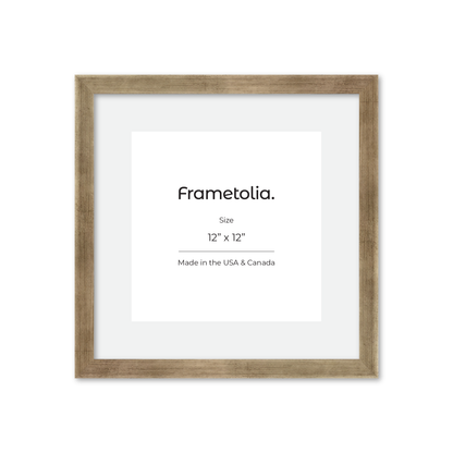 12" x 12" Pale Silver Monaco Wall Frame