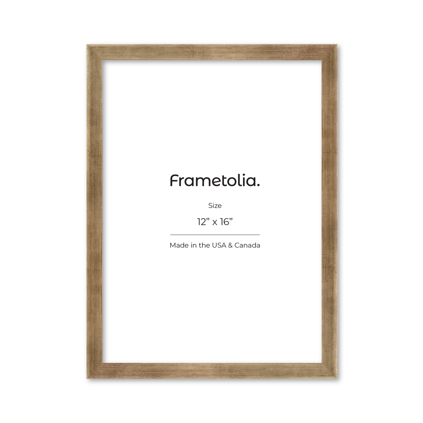 12" x 16" Pale Silver Monaco Wall Frame