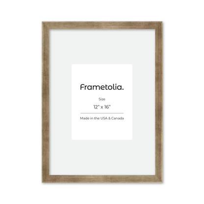 12" x 16" Pale Silver Monaco Wall Frame