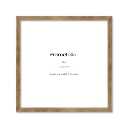 16" x 16" Pale Silver Monaco Wall Frame