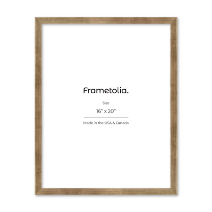 16" x 20" Pale Silver Monaco Wall Frame