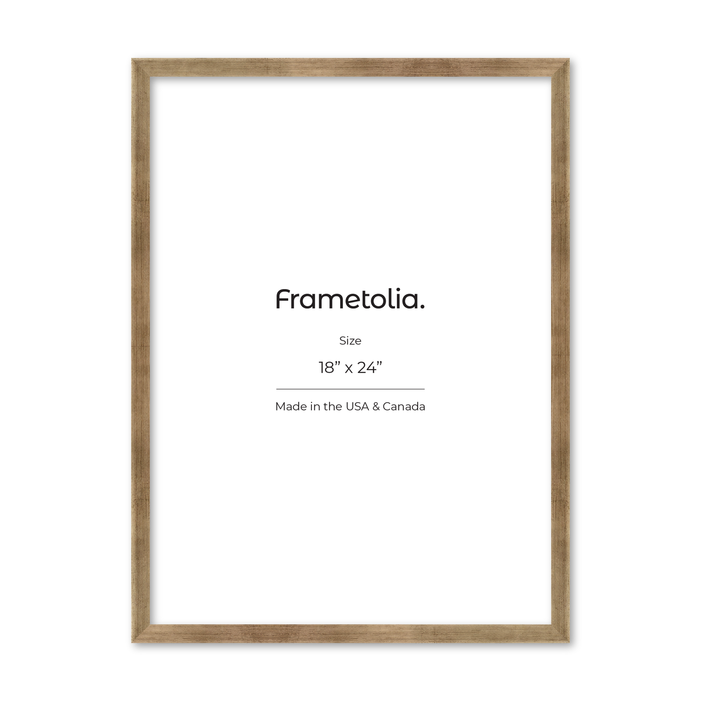 18" x 24" Pale Silver Monaco Wall Frame