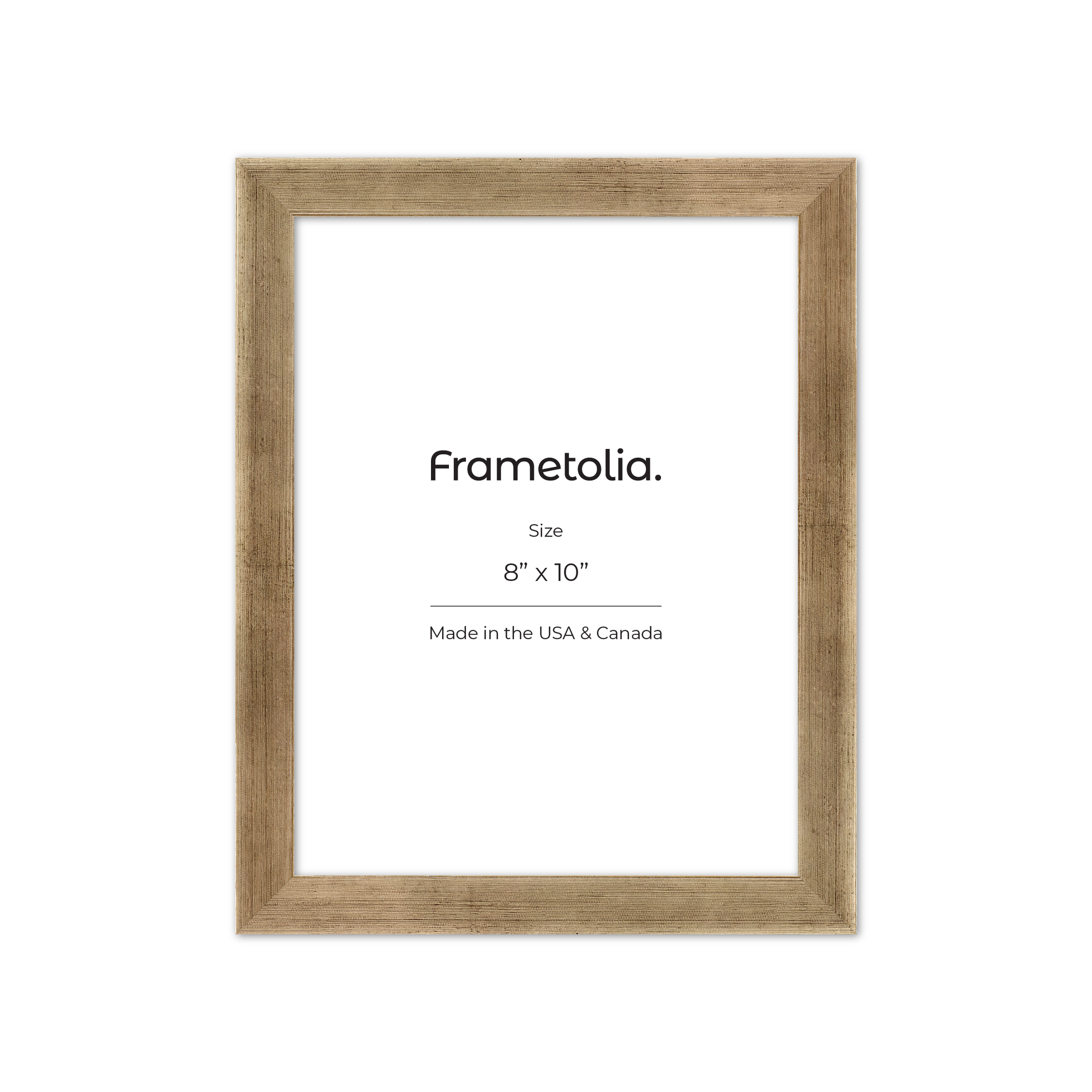 8" x 10" Pale Silver Monaco Wall Frame