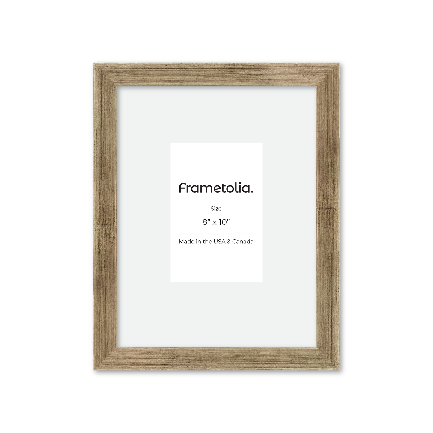 8" x 10" Pale Silver Monaco Wall Frame