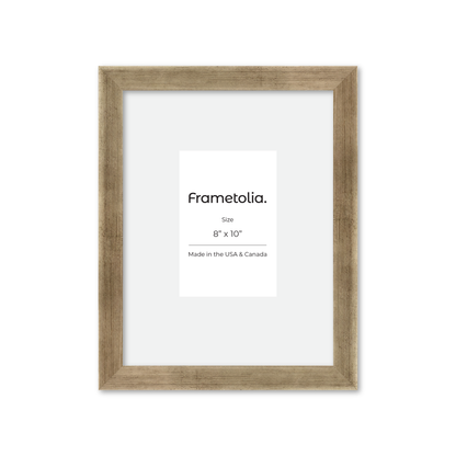 8" x 10" Pale Silver Monaco Wall Frame