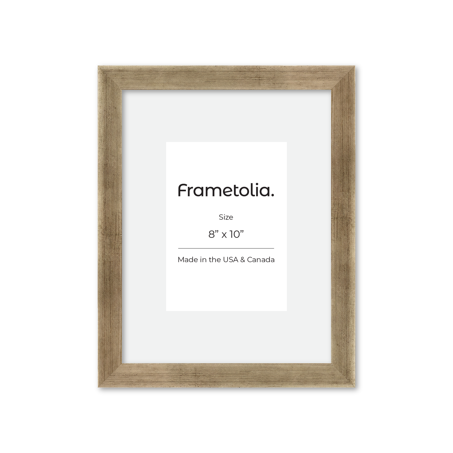 8" x 10" Pale Silver Monaco Wall Frame