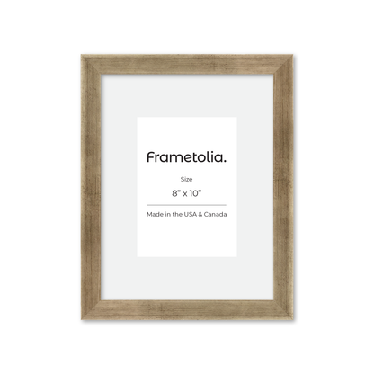 8" x 10" Pale Silver Monaco Wall Frame