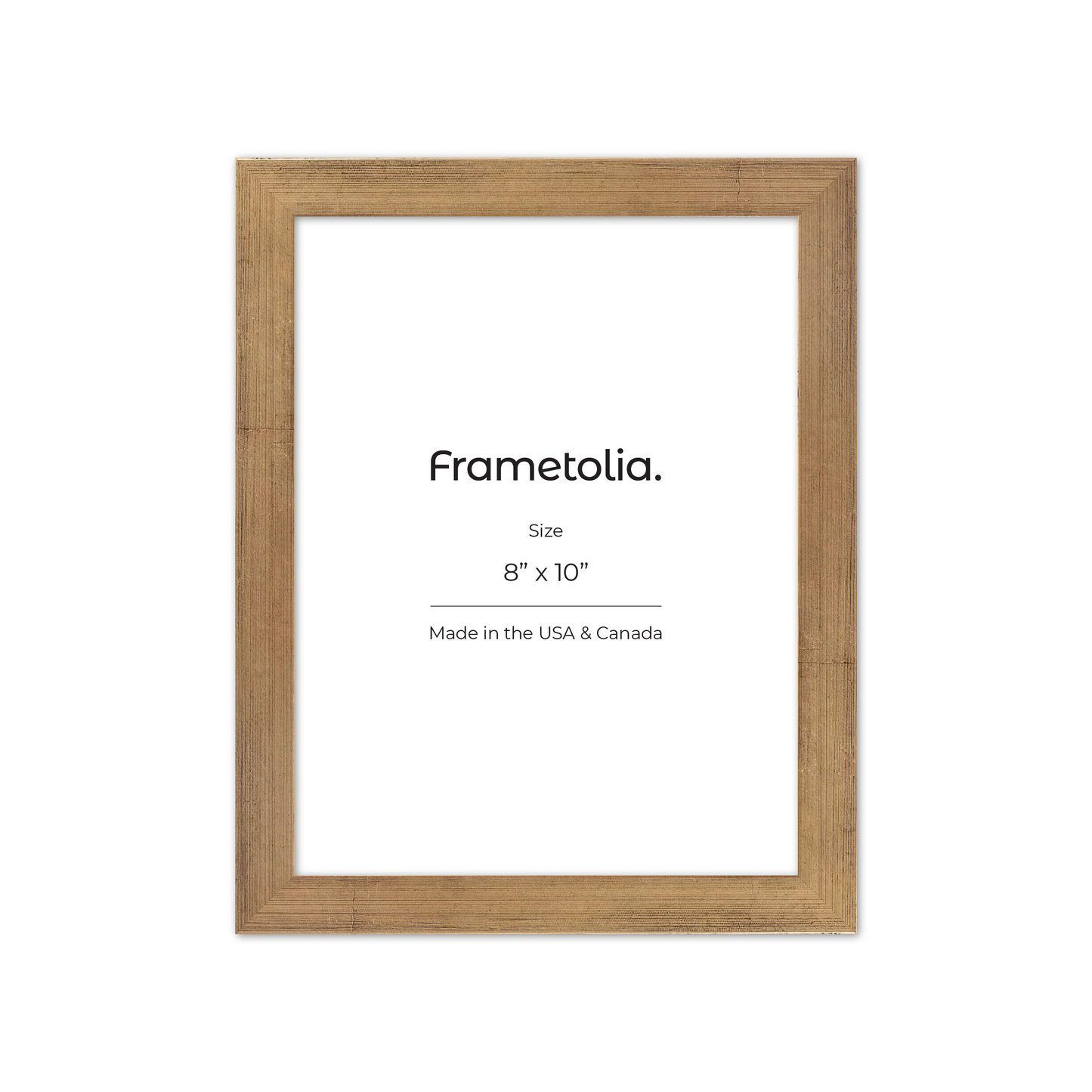 8" x 10" Brushed Gold Monaco Wall Frame