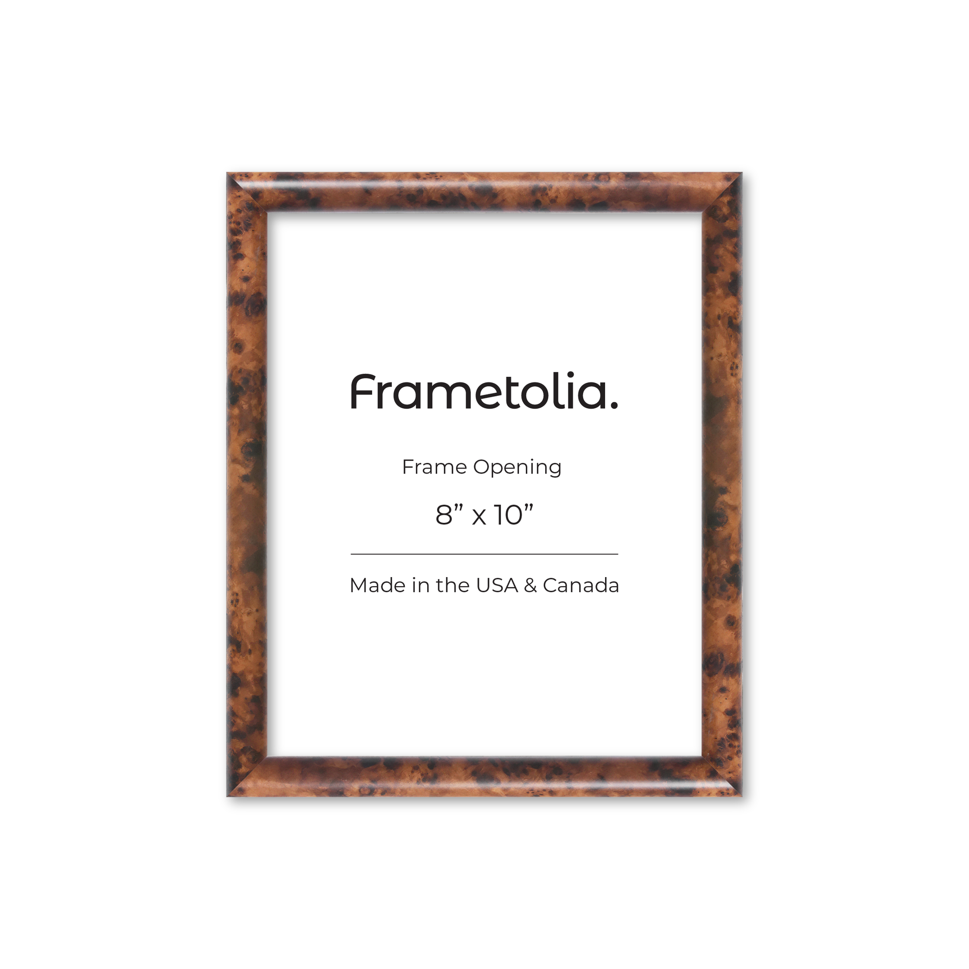 Amber Burlwood Milano Wall Frame