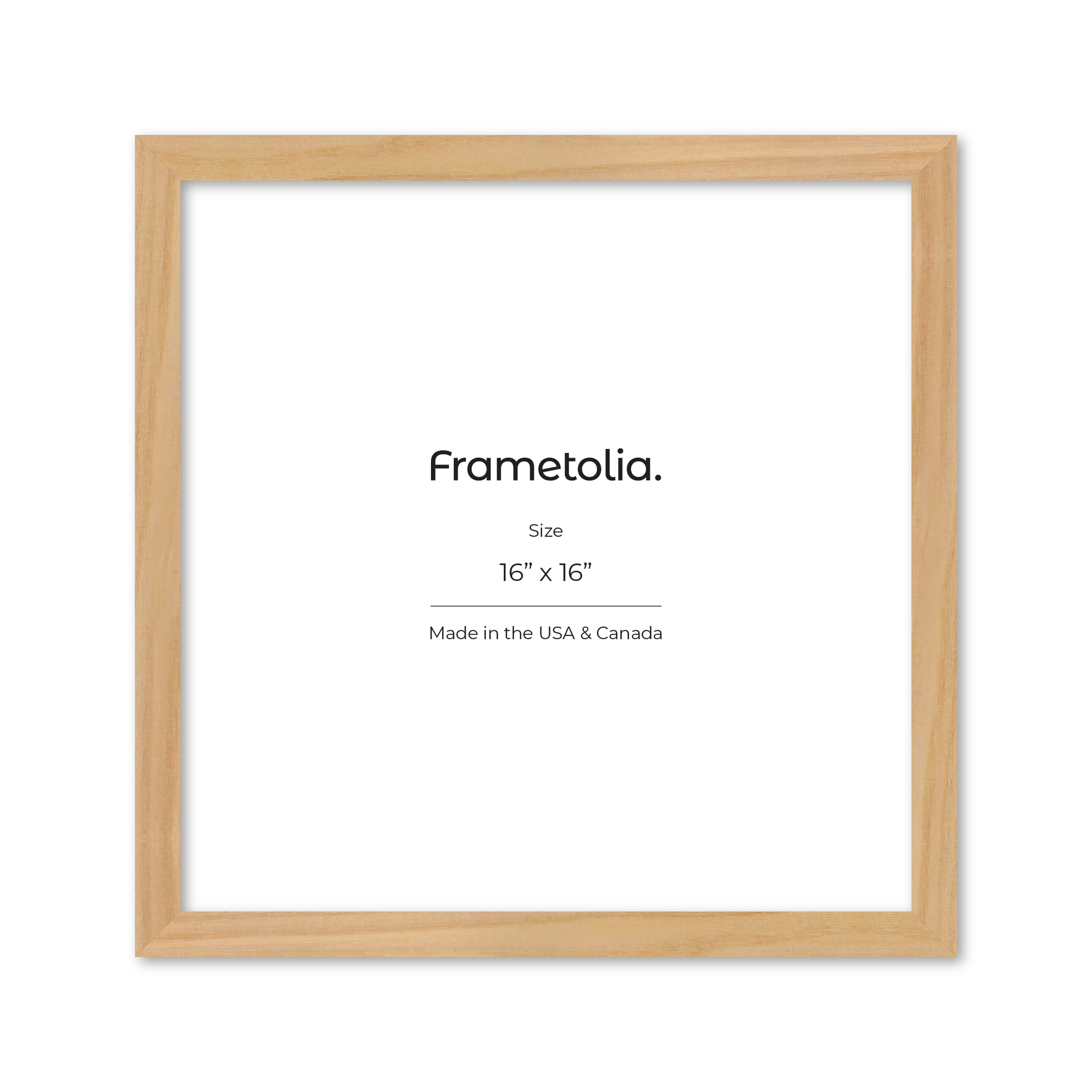 16" x 16" American Maple Heritage Wall Frame